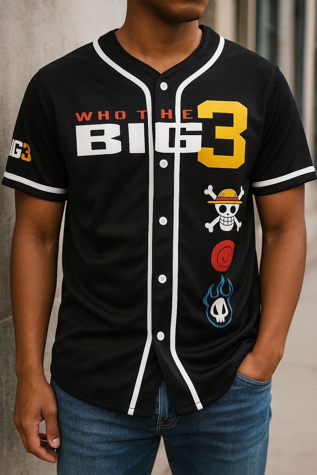 Who The Big 3 V1 Baseball Jersey